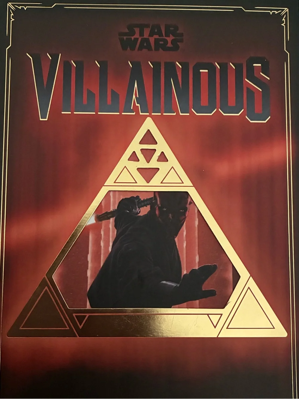 Star Wars Villainous Red and Gold Game Box Art